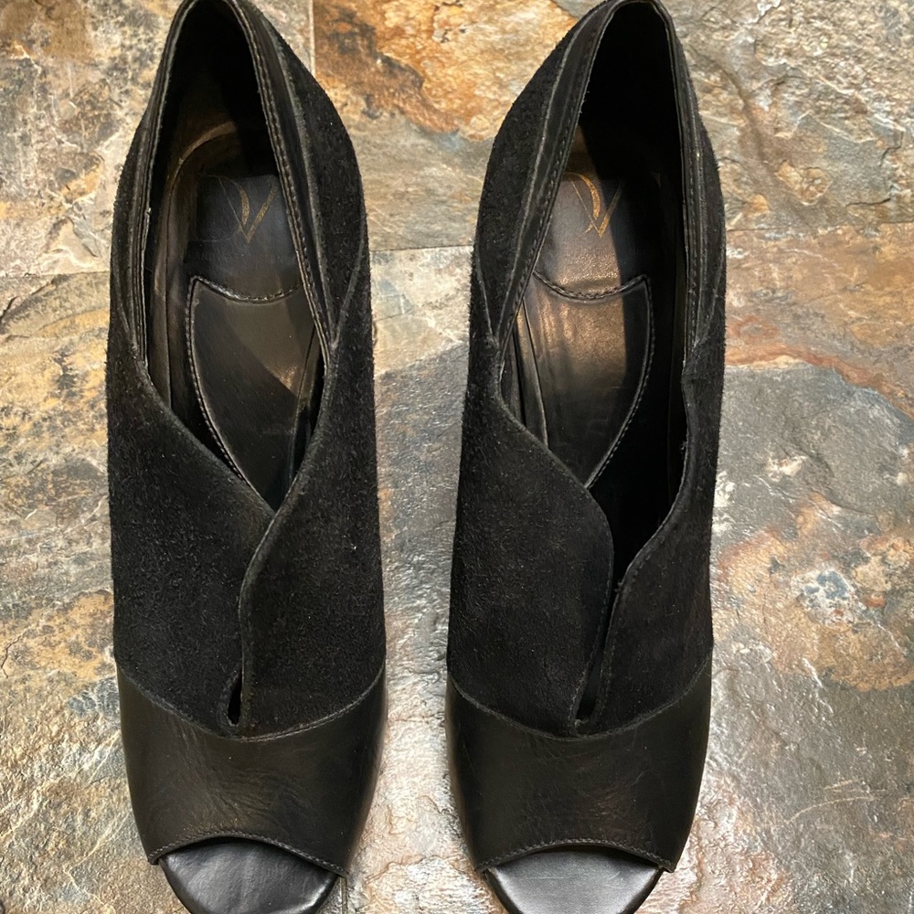 Vero Cuoio leather and suede booties